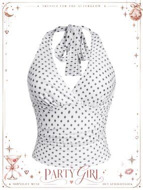 Halter Tank Top Leopard Print Ruched Backless Crop Top Y2K Cami